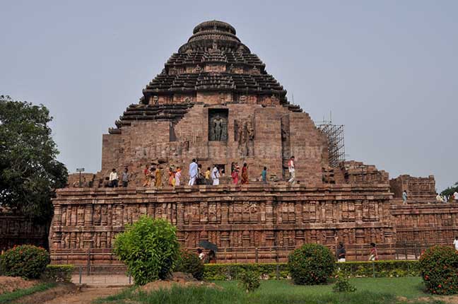 Monuments- Sun Temple Konark (Orissa) General View of ancient Konark Sun Temple is one of the grandest temples of India and was referred to as the Black Pogoda is near Bhubaneswar, Orissa, India. by Anil