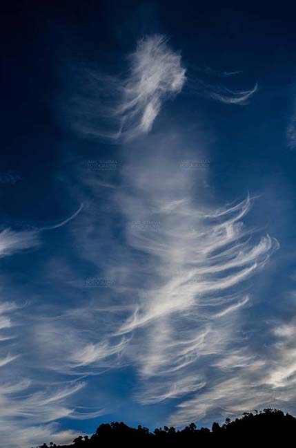 Clouds- Sky with Clouds (Lansdowne) Lansdowne, Uttarakhand, India- November 24, 2016: Blue sky with dancing clouds over Lansdowne, India. (Photo By Anil Sharma) by Anil