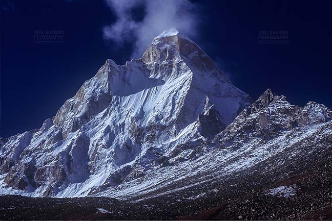 Mountains- Shivling Peak (India) Shivling Peak at Tapovan in Western Himalayas, Uttarakhand, India. by Anil