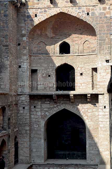 Monuments: Agrasen ki Baoli or Stepwell at New Delhi Agrasen ki Baoil is a 60-meter long and 15-meter wide historical Step well at Hailey Road near Connaught Place, New Delhi, India. by Anil