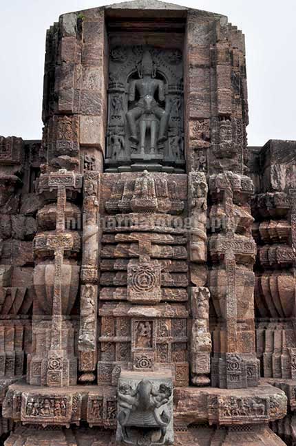 Monuments- Sun Temple Konark (Orissa) Richly carved statue of Sun God Surya’s Chariot at 13th century old Konark Sun Temple a UNESCO world heritage site near Bhubaneswar, Orissa, India by Anil