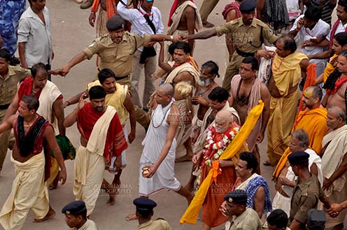 Festivals- Jagannath Rath Yatra (Odisha) Jagadguru Shankaracharya participating on the occasion of Rath Yatra at Puri, Odisha, India. by Anil