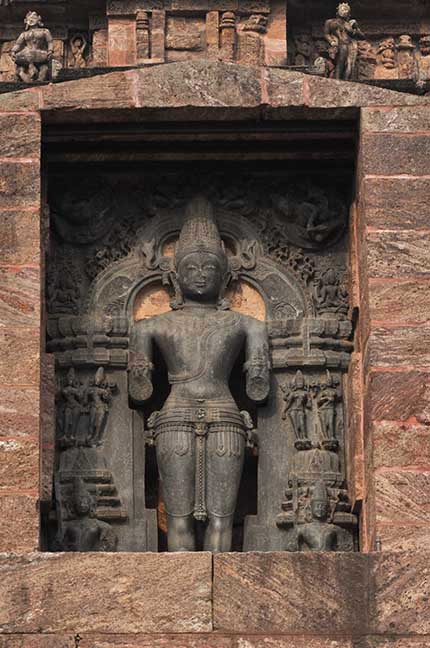 Monuments- Sun Temple Konark (Orissa) Richly carved statue of Sun God Surya 13th century at Konark Sun Temple a UNESCO world heritage site, Bhubaneswar, Orissa, India by Anil