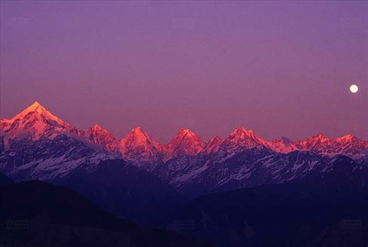 Mountains- Panchchuli Peaks (India) by Anil