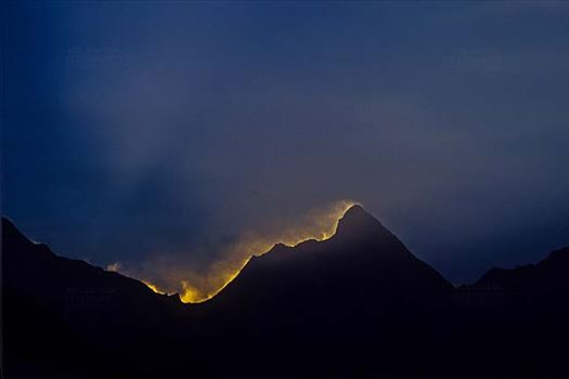 Mountains- Nanda Devi Peak (India) by Anil