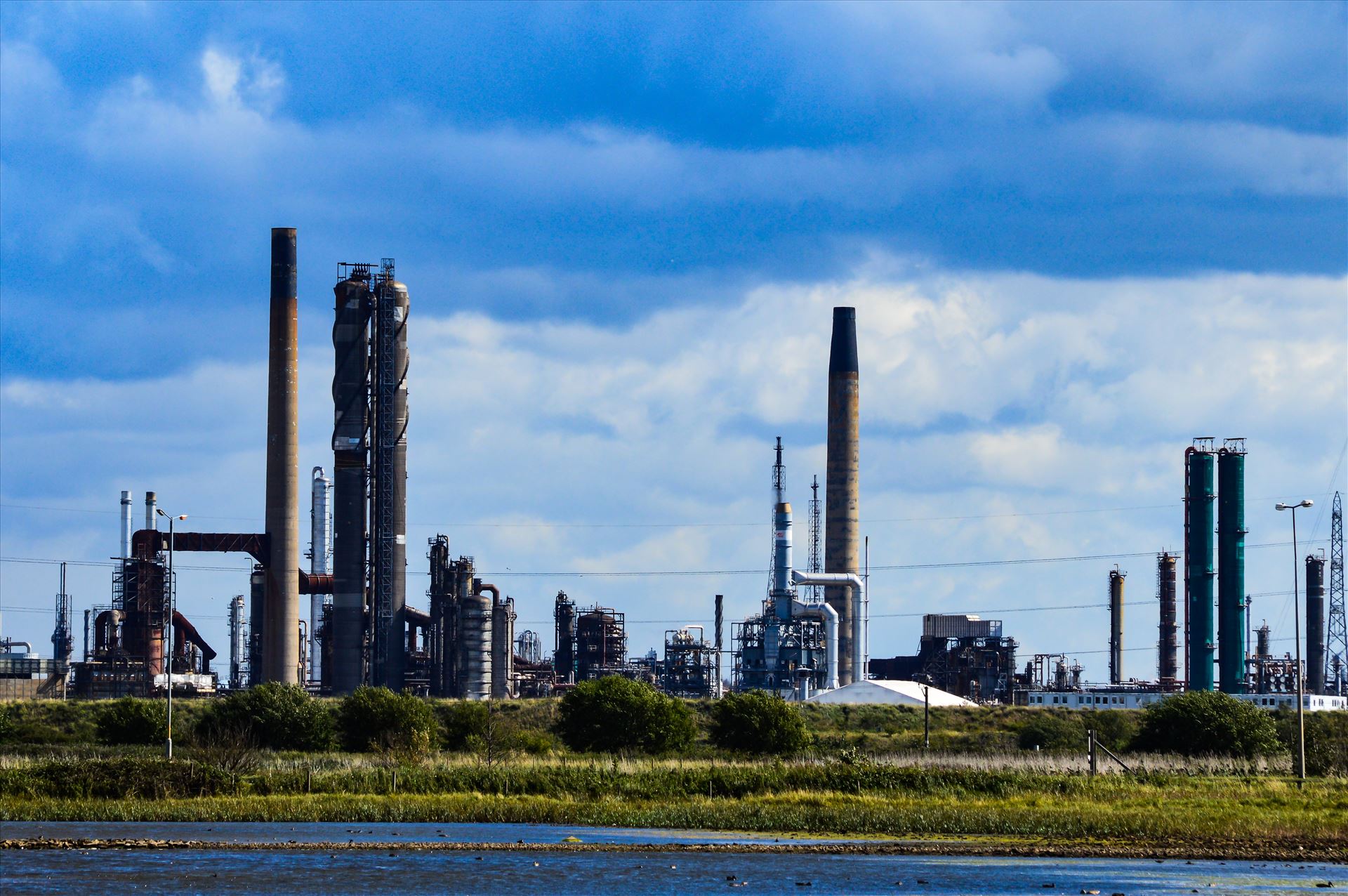 Chemical Works, Port Clarance Looking out from a hide at RSPB Saltholme you see what surrounds the reserve by AJ Stoves Photography