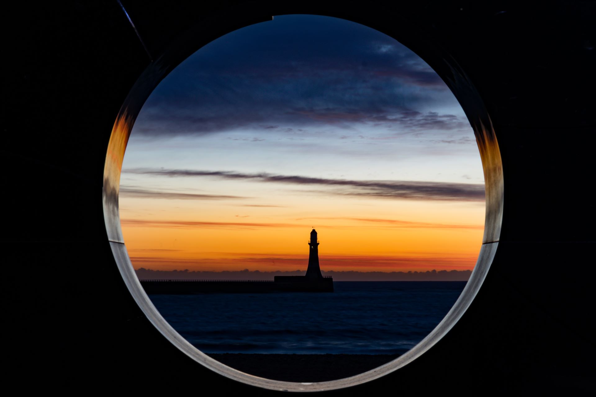 Roker Lighthouse at Sunrise Roker at sunrise by AJ Stoves Photography