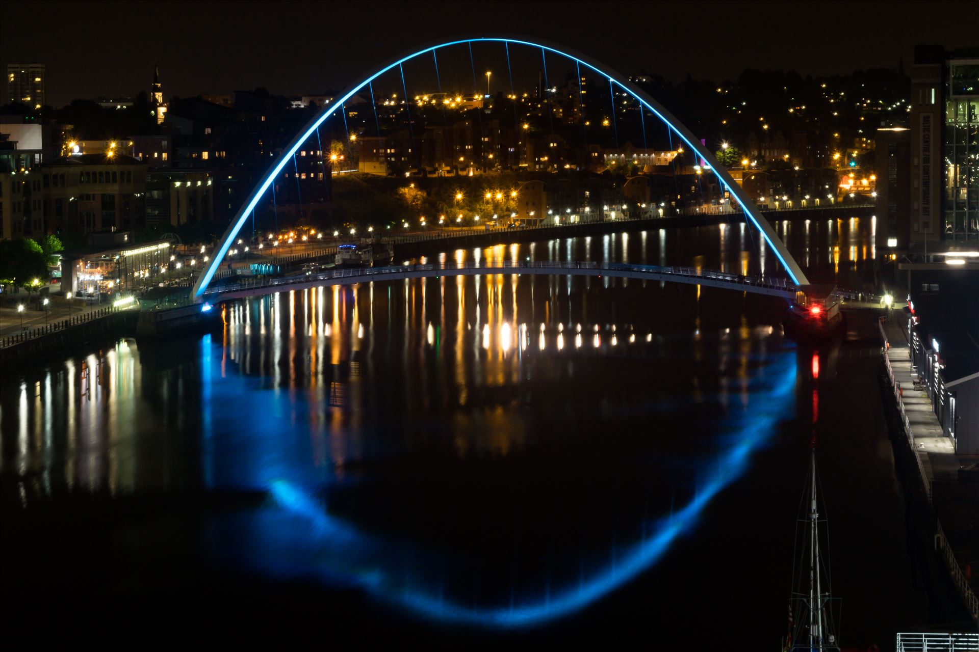 Millenium Bridge at night Newcastle Take at Newcastle on a night shoot, the Millenium Bridge. by AJ Stoves Photography