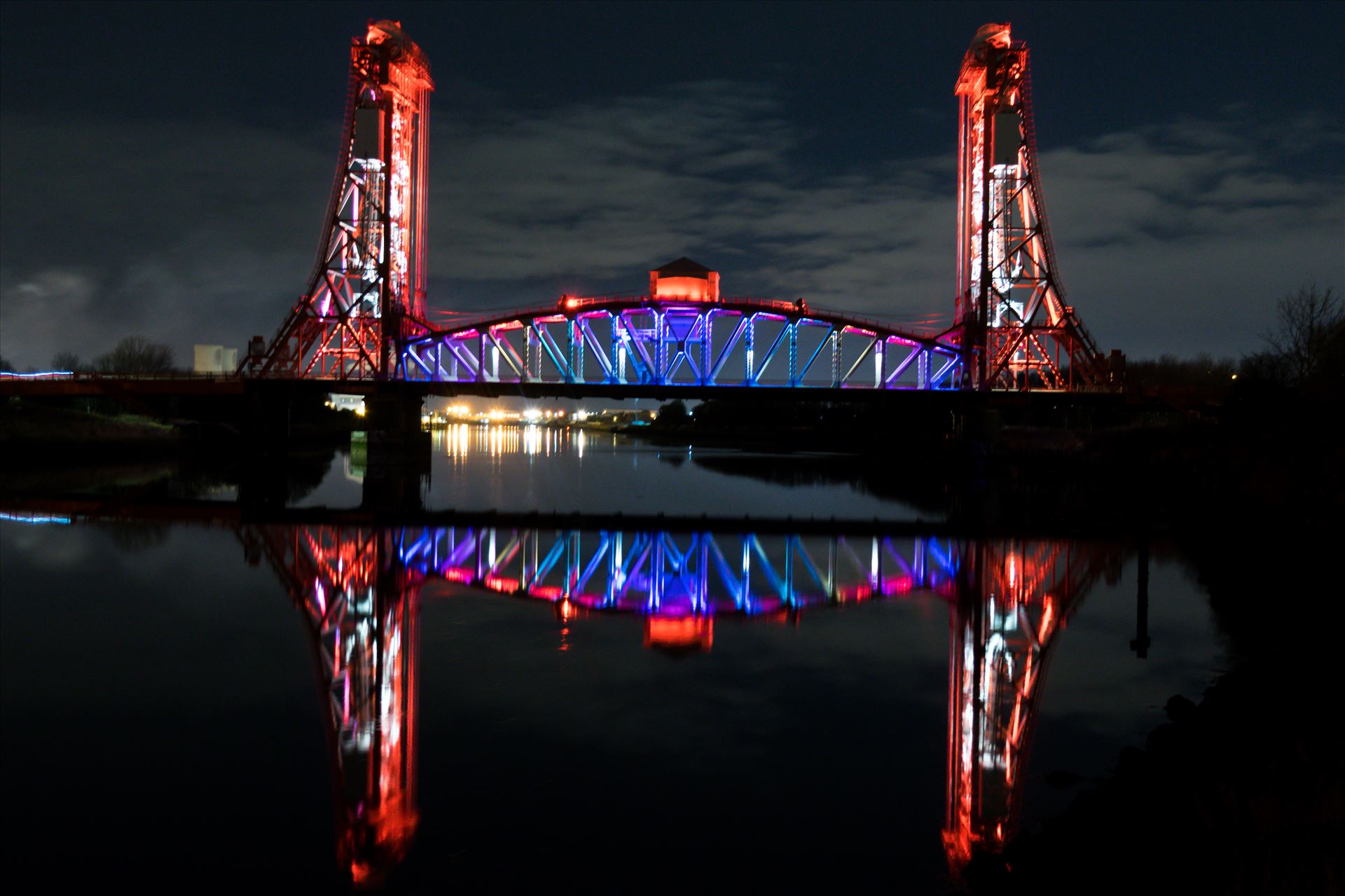 Newport Bridge Middlesbrough Newport Bridge at night in all its glory by AJ Stoves Photography
