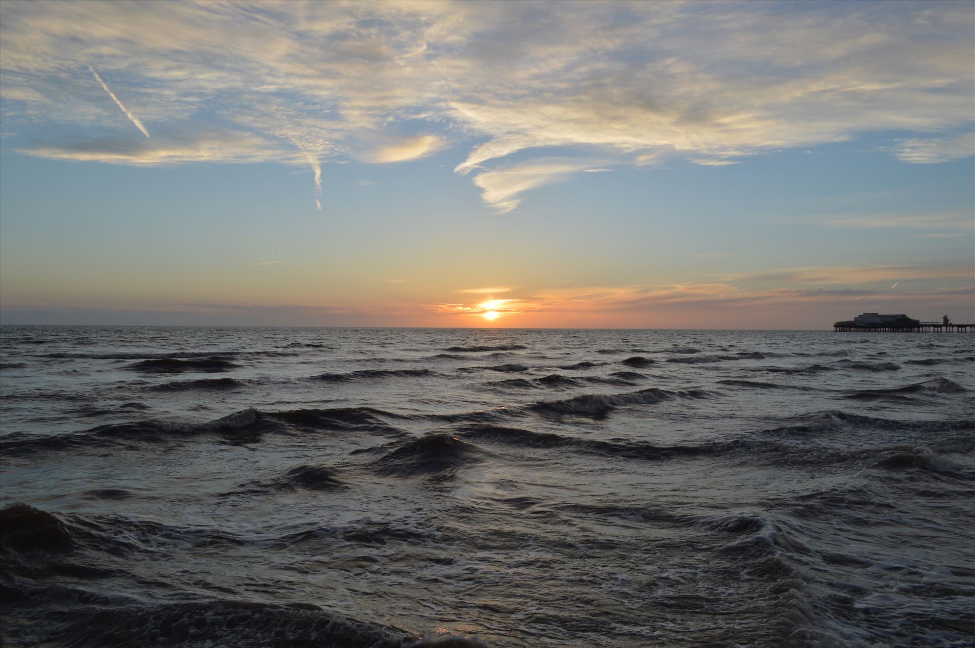 Blackpool Sunset A lovely seascape, taken at Blackpool June 2014 by AJ Stoves Photography
