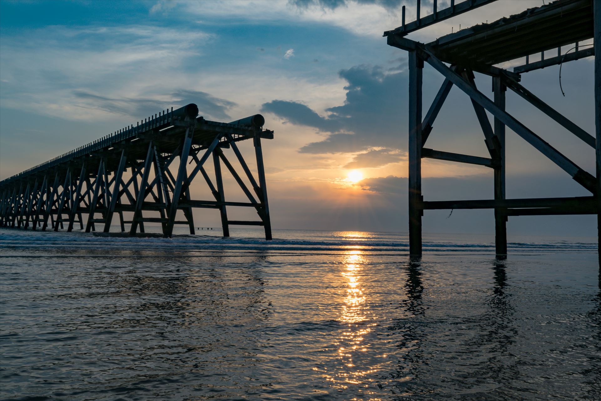 Sunrise Steetley Pier 2 You have to be up early for a shot like this by AJ Stoves Photography