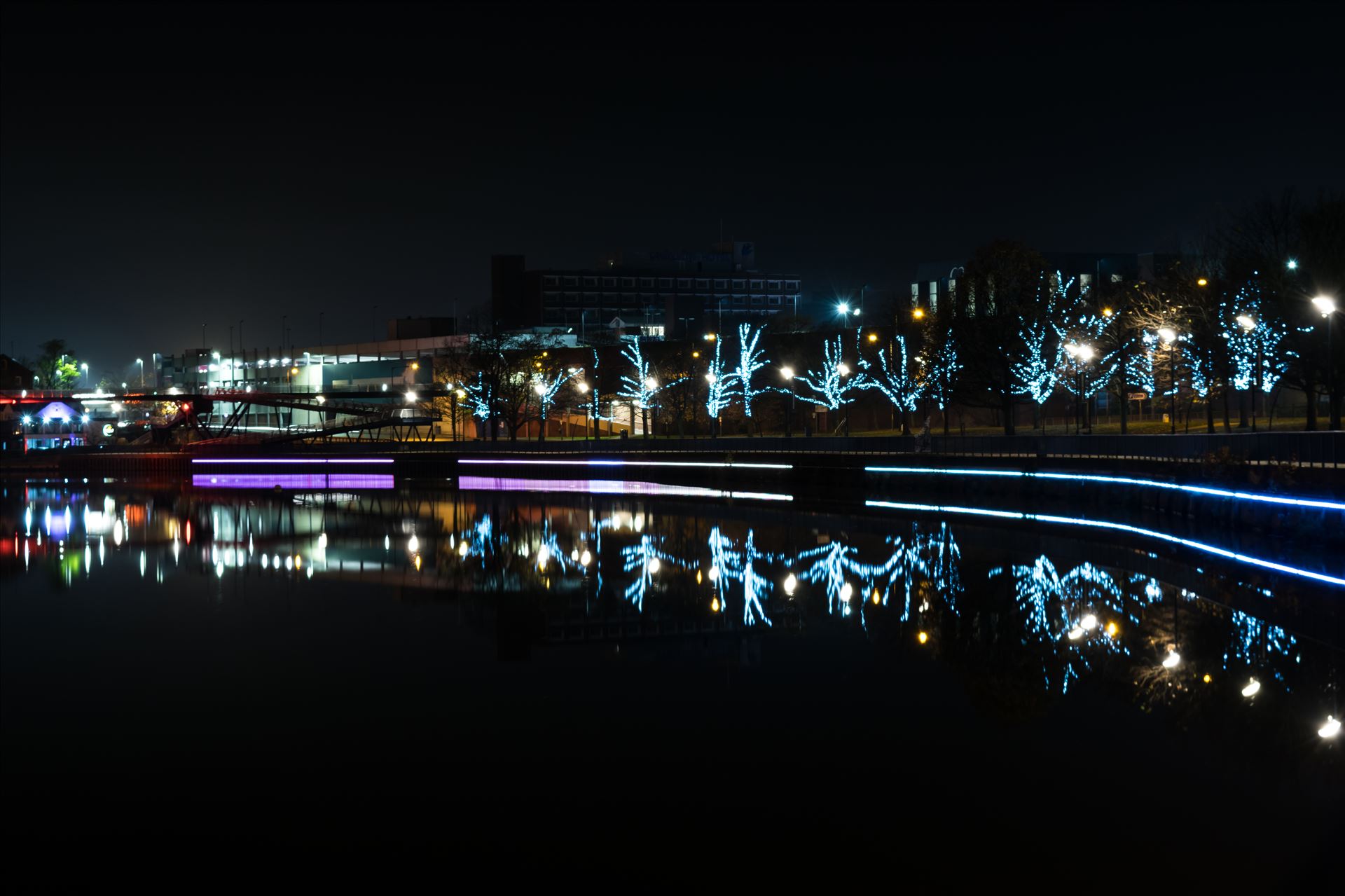 Stockton riverside at night Stockton riverside at night by AJ Stoves Photography