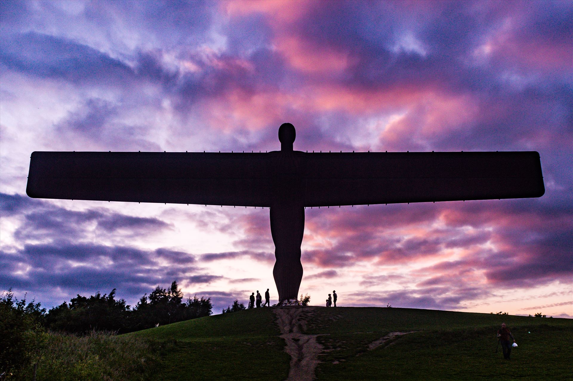 Angel of the North Sun Set Angel of the North Gateshead on a stromy sunset by AJ Stoves Photography