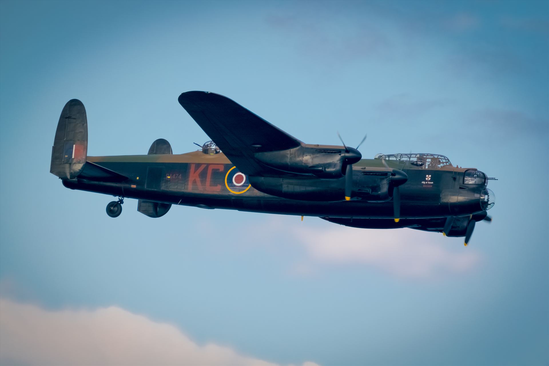 Lancaster Bomber Fly past of one of the most Iconic Planes in history and World War II, the Lancaster Bomber by AJ Stoves Photography