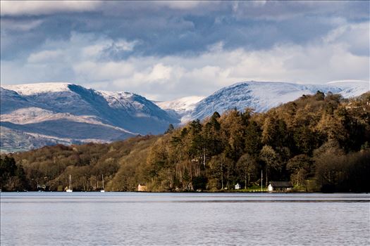 Lake Windermere Winters View - Taken from the south of the lake looking north,