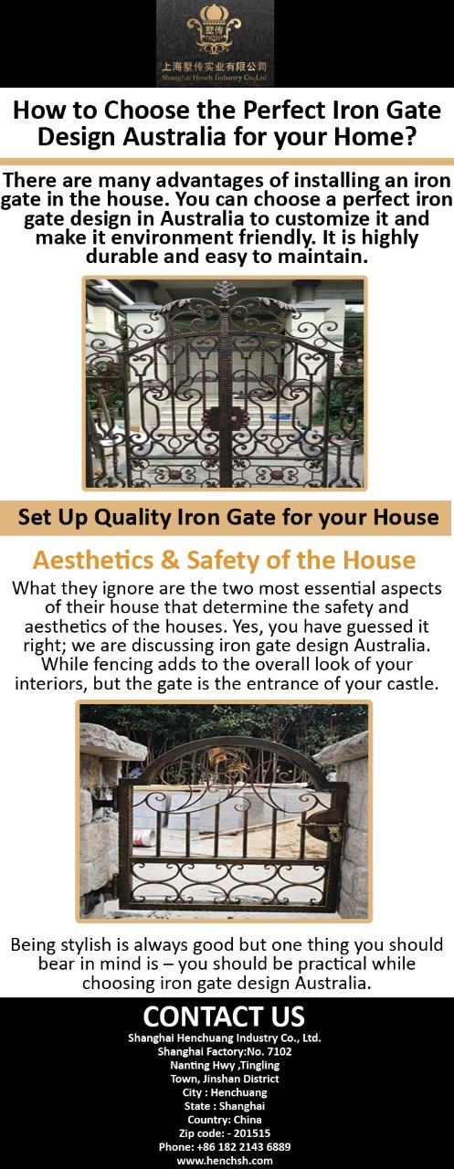How to Choose the Perfect Iron Gate Design Australia for your Home.jpg  by henchsh