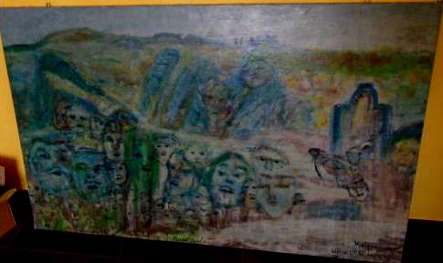 Quadro Questo dipinto su tela è un opera veramente incredibile! le misure sono cm 140.5x 88.5, aspettiamo un oferta by Blage