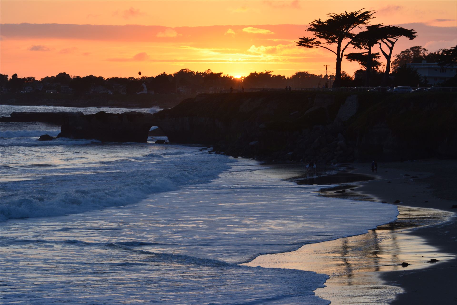Santa Cruz Sundown  by Bridget Oates Photography