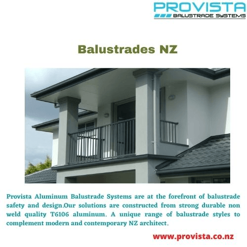 Balustrades NZ The choice of balustrade NZ comes down to a few things, like cost and style. For more details, visit: https://provista.co.nz/aluminium-balustrades/ by Provista