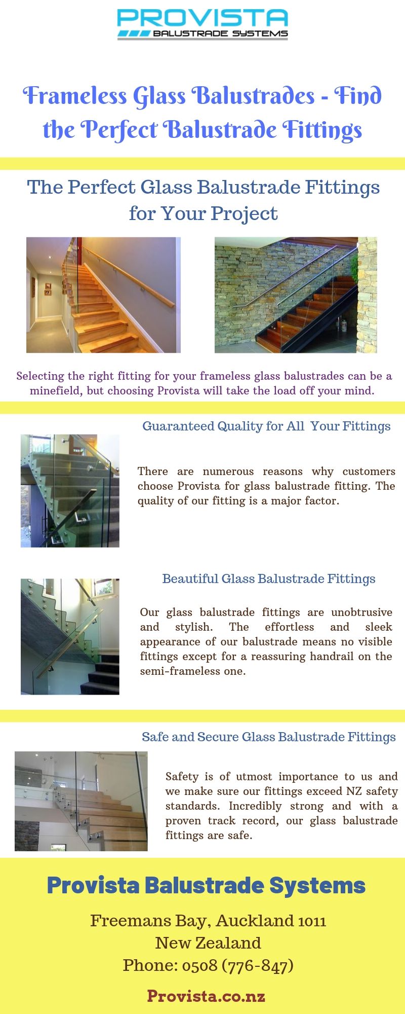 Frameless Glass Balustrades - Find the Perfect Balustrade Fittings There was a time when people fit their own glass balustrades. But times have changed for the better!  For more details, visit this link: https://bit.ly/2kOKNGy
 by Provista