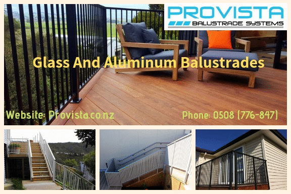 Glass and aluminum balustrades.gif Glass and aluminum balustrades are definitely the new favourites for exterior decoration and safety. But how can you find your perfect choice? For more details, visit: https://provista.co.nz/aluminium-balustrades/ by Provista