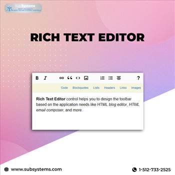 RTF Editor Component by subsystems