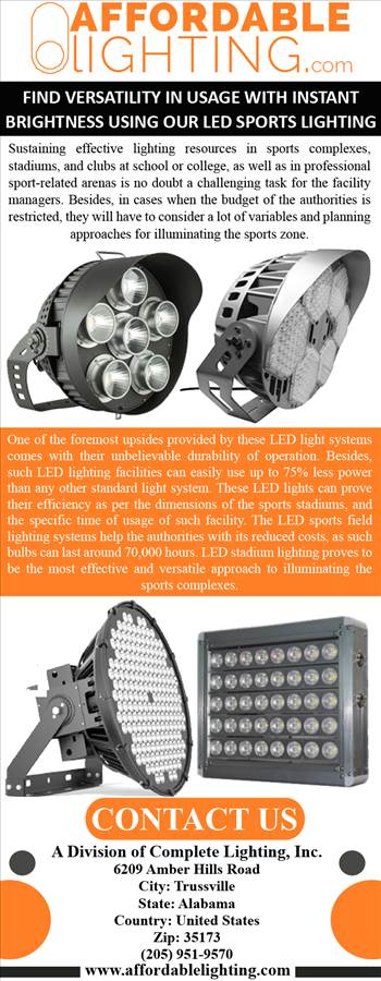 Find versatility in usage with instant brightness using our LED sports lighting.png by AffordableLighting