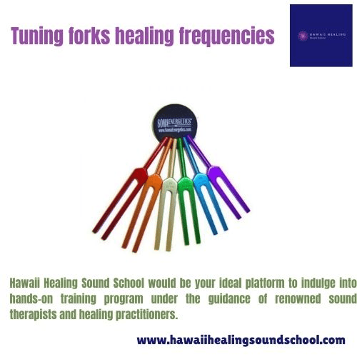 Tuning forks healing frequencies Hawaii Healing Sound School would be your ideal platform to indulge into hands-on training program. For more details, visit: https://www.hawaiihealingsoundschool.com/events/event/tuning-forks/ by hawaiihealingusa