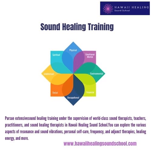 Sound healing training Pursue extensive sound healing training under the supervision of world-class sound therapists, teachers, practitioners, and sound healing therapists in Hawaii Healing Sound School.  For more details, visit: https://www.hawaiihealingsoundschool.com/ by hawaiihealingusa