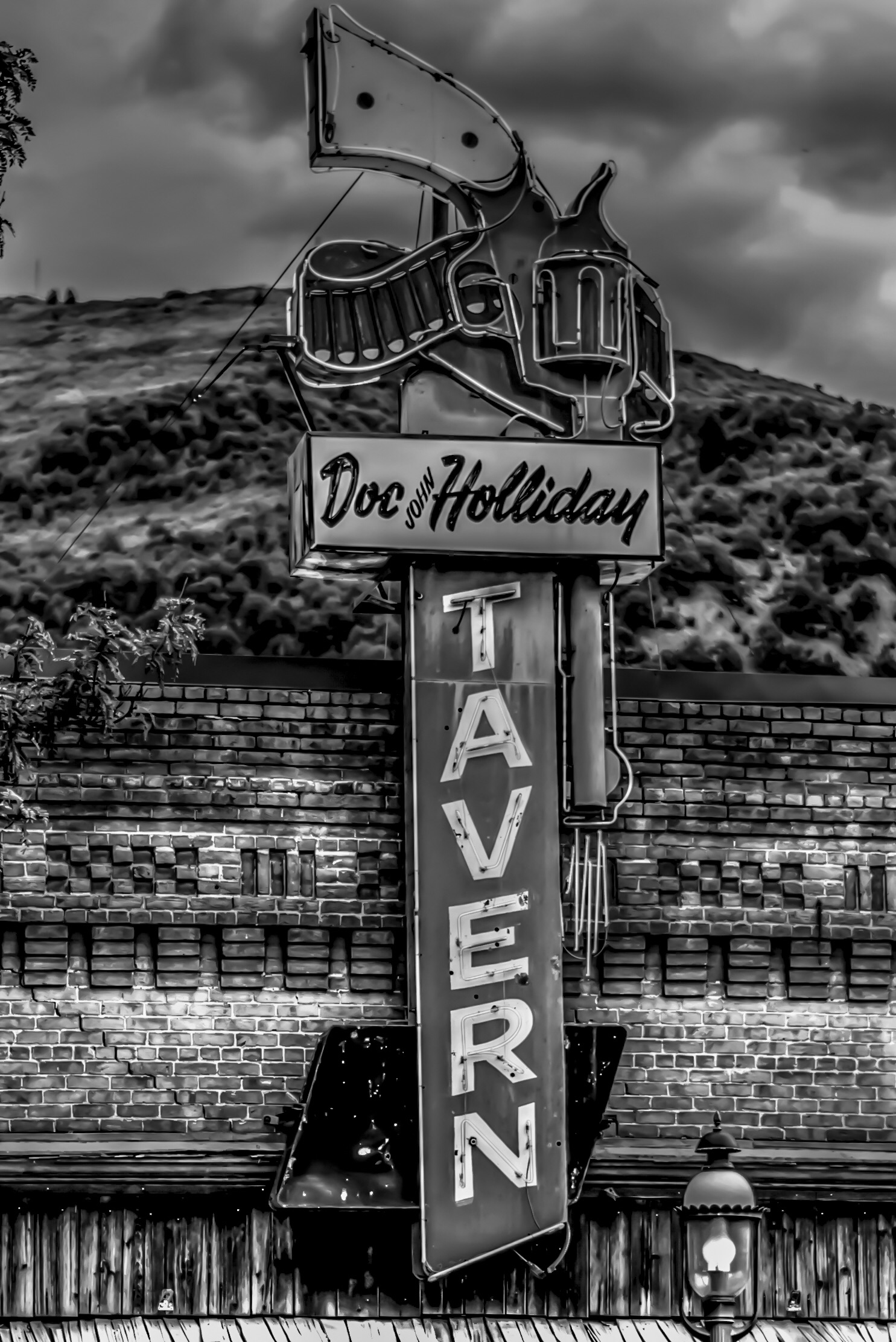 image.jpg Doc Holiday Tavern, Glenwood Springs, CO in Black and White by Dennis Rose