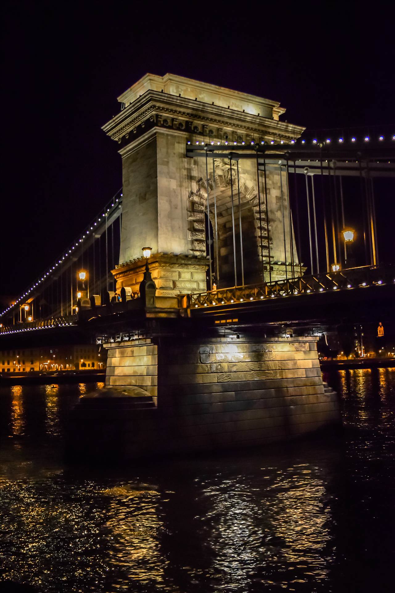 _DSC0236.jpg Budapest Bridge at night. by Dennis Rose