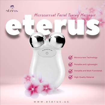 Rejuvenate your skin tone and texture with Microcurrent Facial Toning Massager by eterus