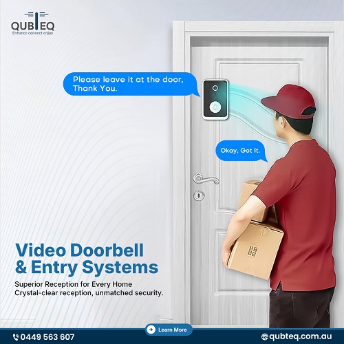 Video Doorbell and Entry Systems massage.jpg Upgrade your home security with Qubteq’s video doorbell installation services in Perth.  Visit:  https://qubteq.com.au/services/security-and-surveillance-systems-in-perth by qubteq