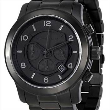 Michael Kors Blacked Out Runway Chronograph MK8157 Mens Watch.jpg - 