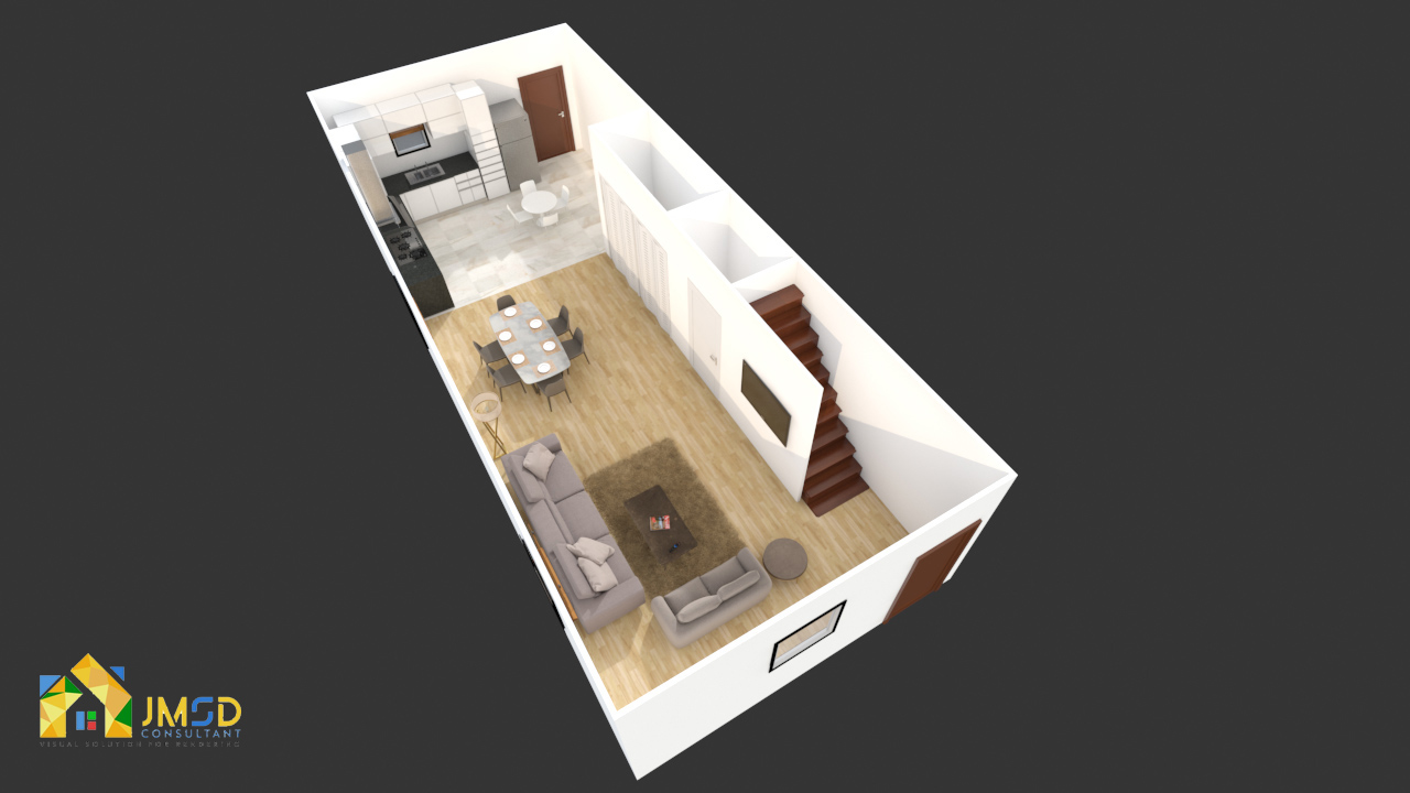 3d floor plan rendering vancouver canada  by JMSDCONSULTANT