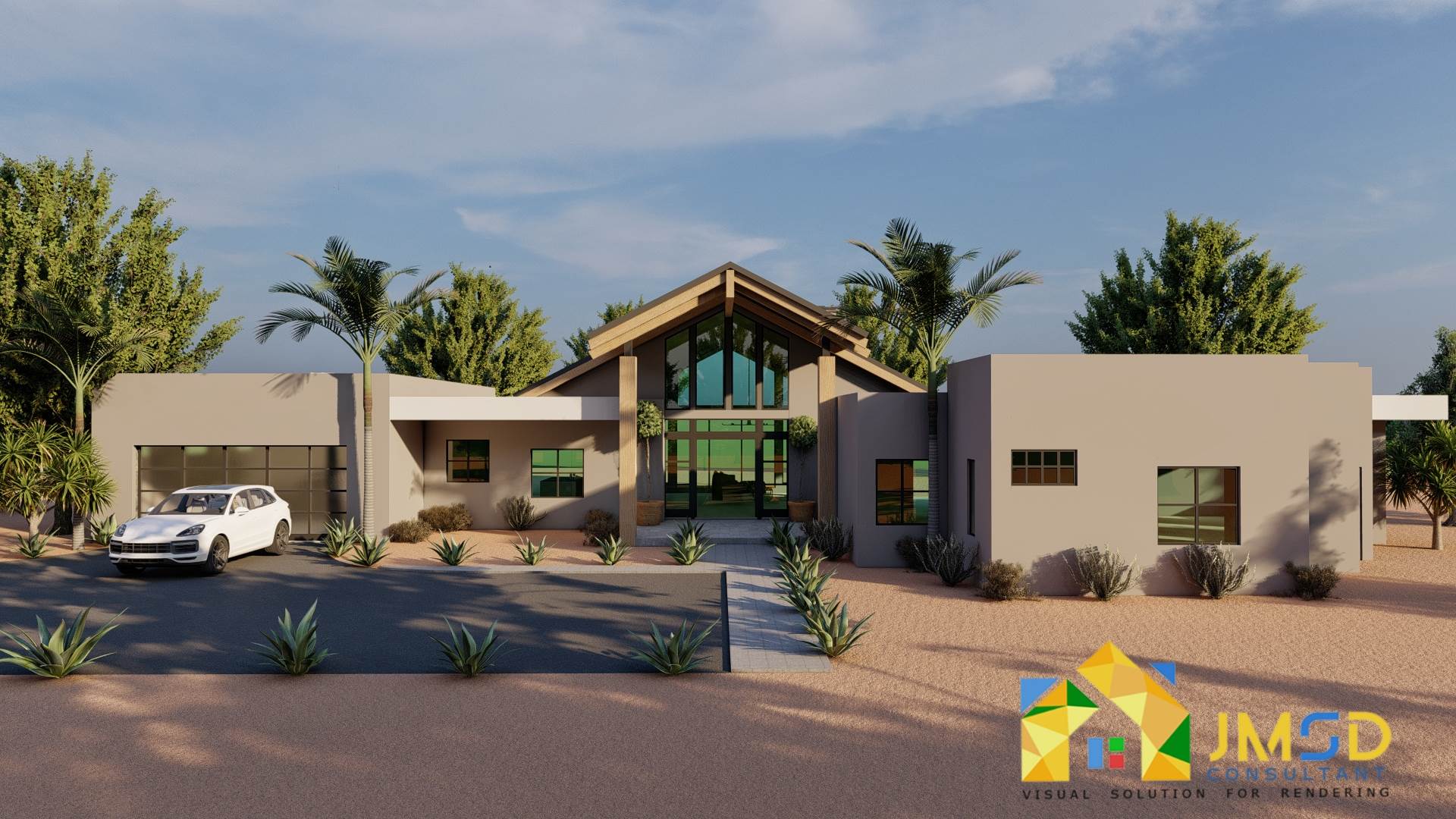 3D House Exterior Rendering Services Phoenix Arizona JMSD Consultant is an architectural visualization studio that produces high quality 3D Rendering Services Phoenix Arizona and all the United States. Our 3D artists have more than 10 years of experience in the architectural visualization industry. by JMSDCONSULTANT