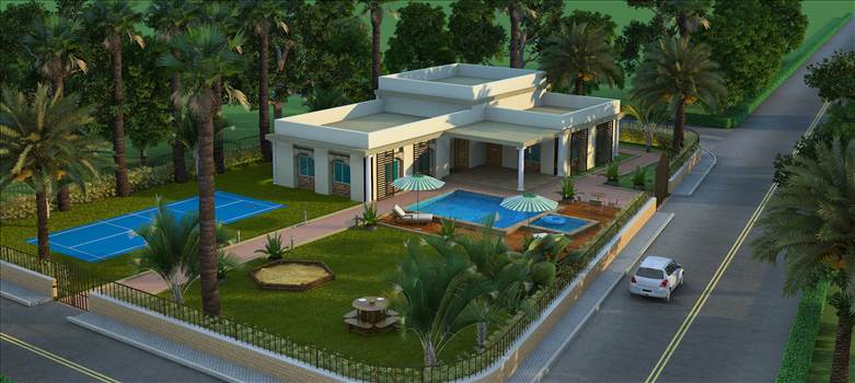 3D Exterior Design of House Rendering Services - 3D Exterior Rendering Services