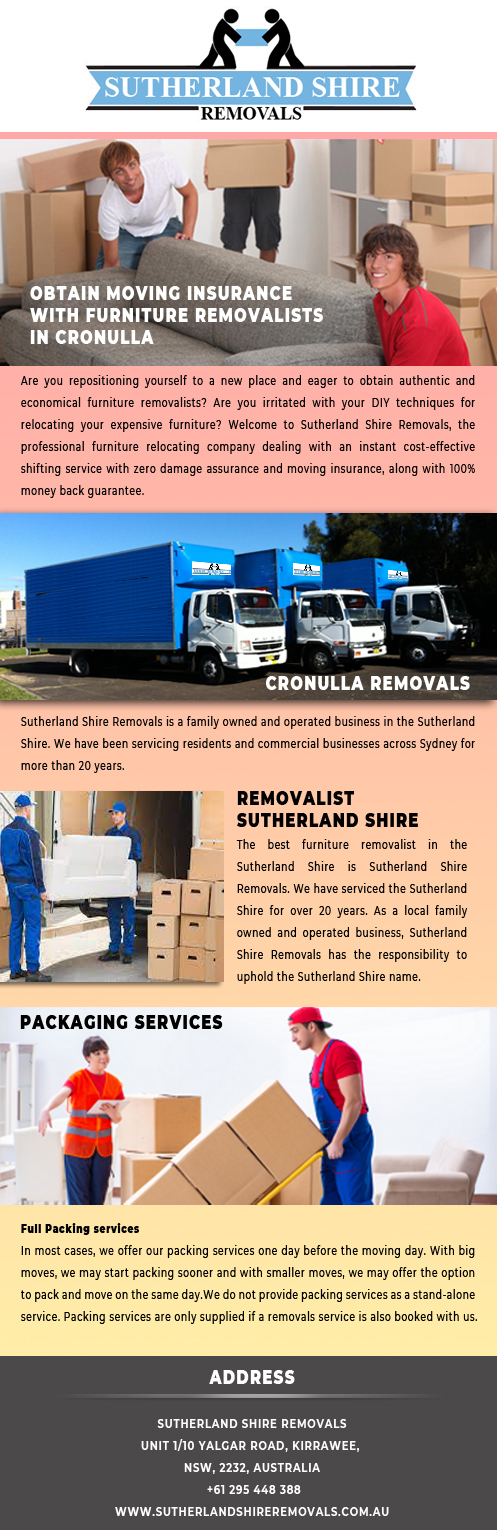 Obtain moving insurance with furniture removalists in Cronulla.jpg  by Sutherlandshireremovals