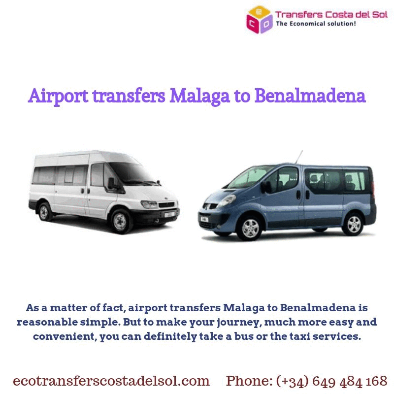 Airport transfers Malaga to Benalmadena As a matter of fact, airport transfers Malaga to Benalmadena is reasonable simple. But to make your journey, much more easy and convenient, you can definitely take a bus or the taxi services. For more details, visit: https://ecotransferscostadelsol.com/ by ecotransferscostadelsol