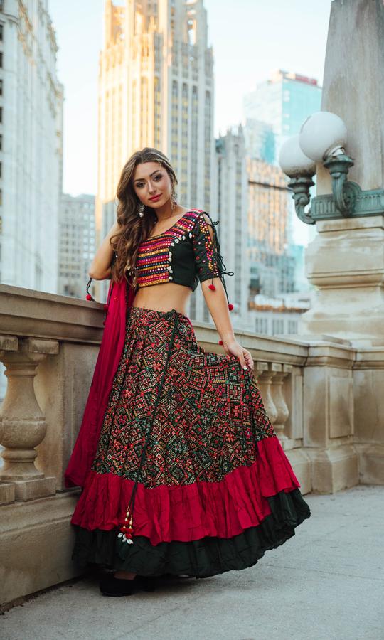 Buy CC3512 Lehenga Choli - Raastheglobaldesi Order high quality Lehenga Choli from Raastheglobaldesi. At RAAS aim to grace the silhouettes of women everywhere and make them feel confident in their styling. With unique designs and bold patterns, you can enhance your wardrobe to match your personality by RAASCLOTHING