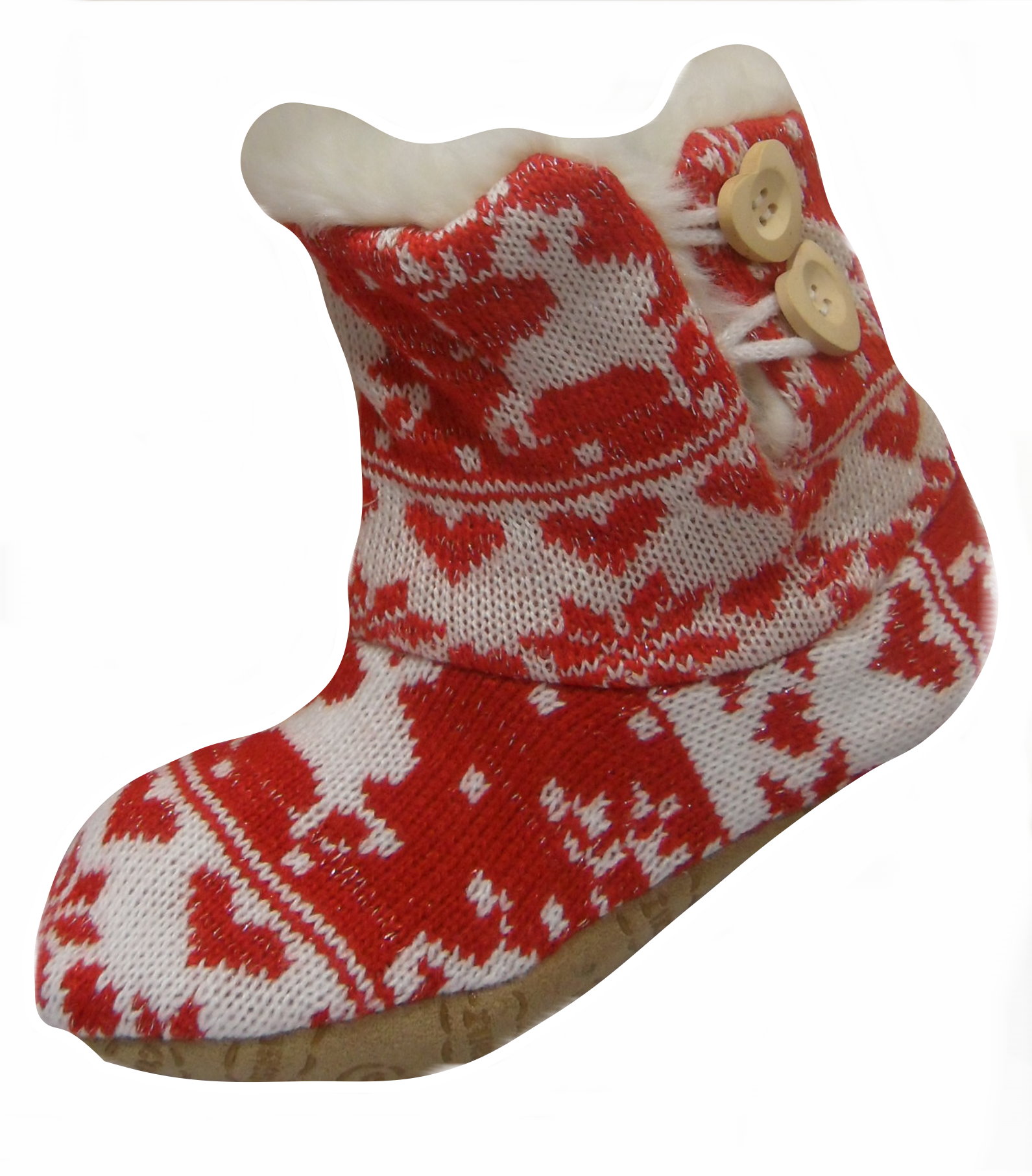 Ladies KNitted Boots Red.JPG  by Thingimijigs