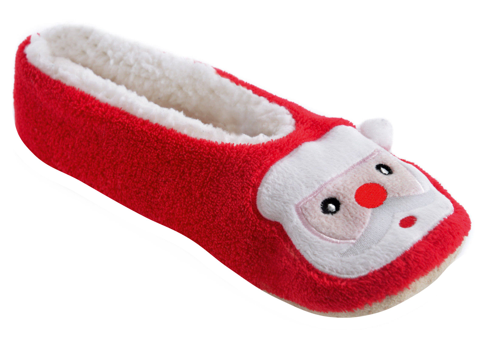 Ladies Red Christmas Slippers FT1061.jpg  by Thingimijigs