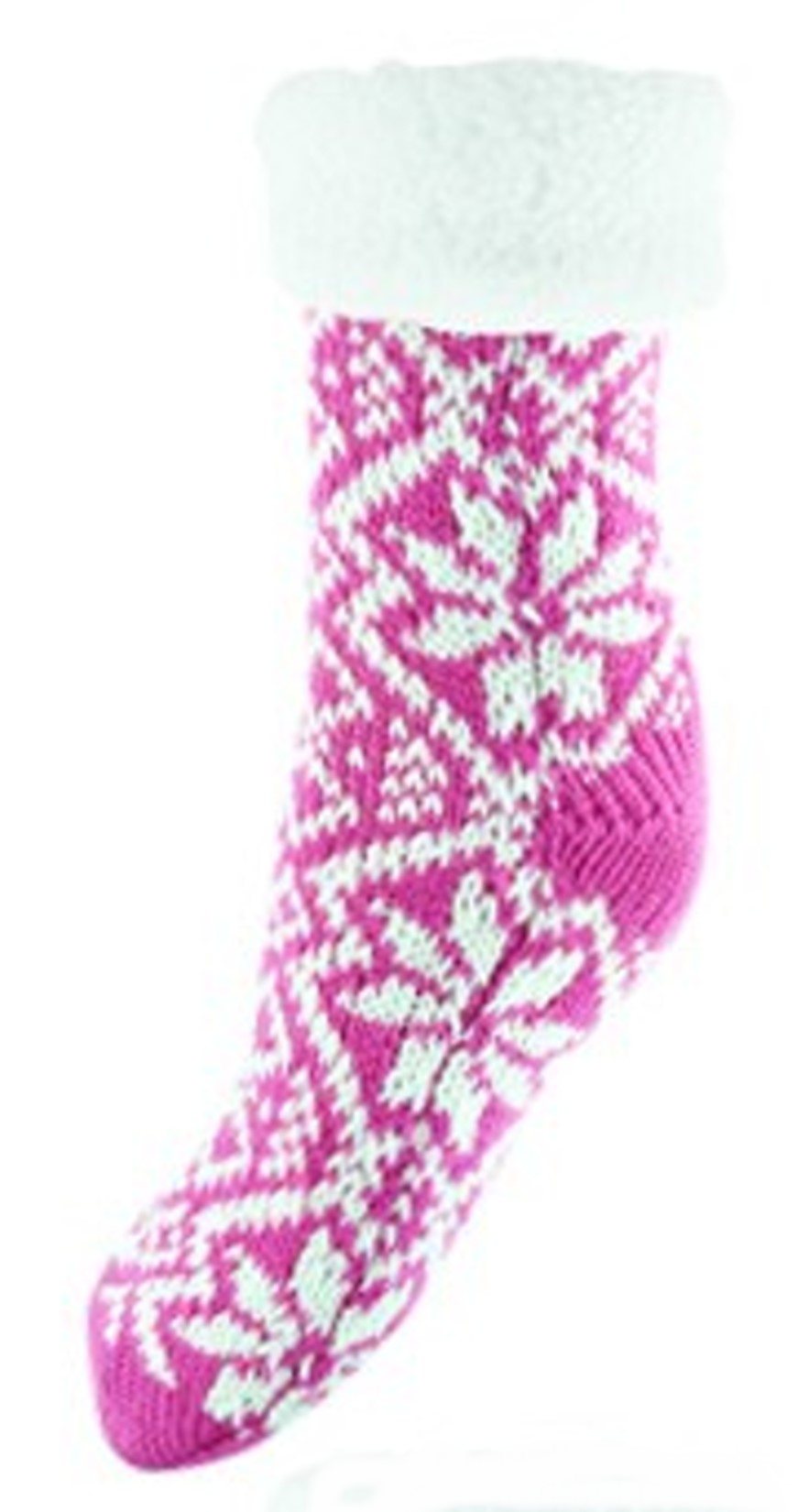 chunky knit fairisle socks Pink.jpg  by Thingimijigs