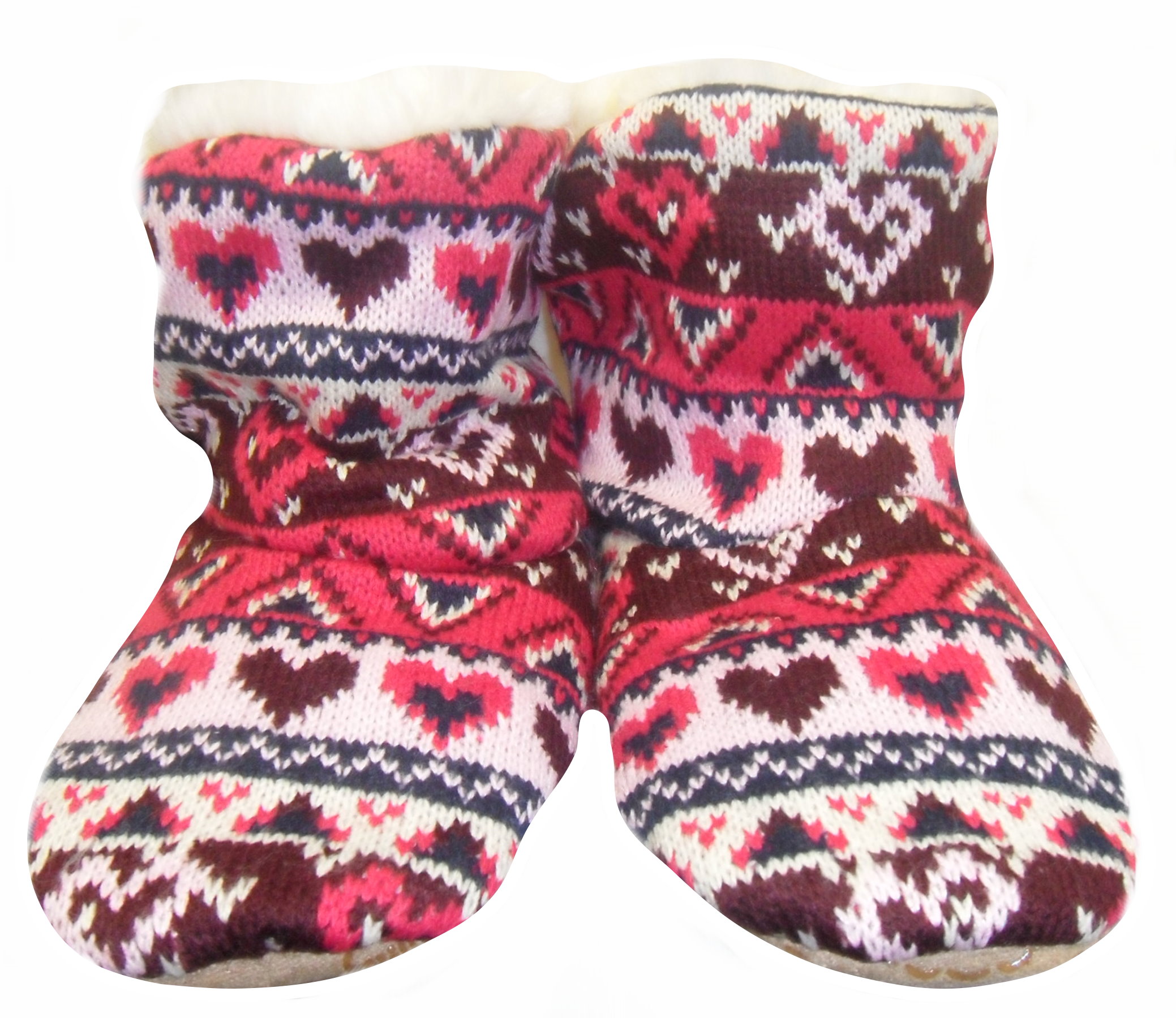 Ladies KNitted Boots Bright Pink 1.JPG  by Thingimijigs