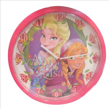 Disney Frozen Anna & Elsa Clock.JPG by Thingimijigs