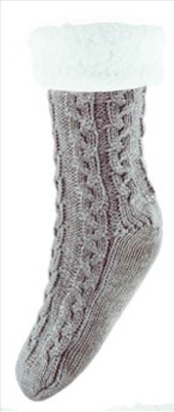 Chunky Knit Socks Grey.jpg - 
