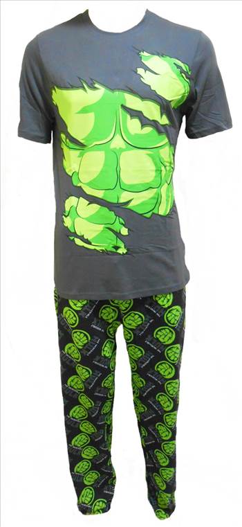 Men\u0027s The Hulk Pyjamas PJ07.JPG - 