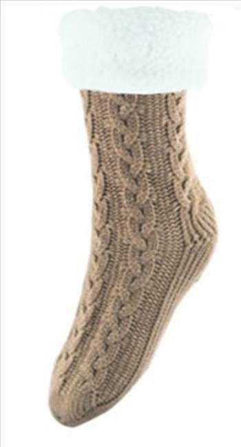 Chunky Knit Socks Brown.jpg by Thingimijigs