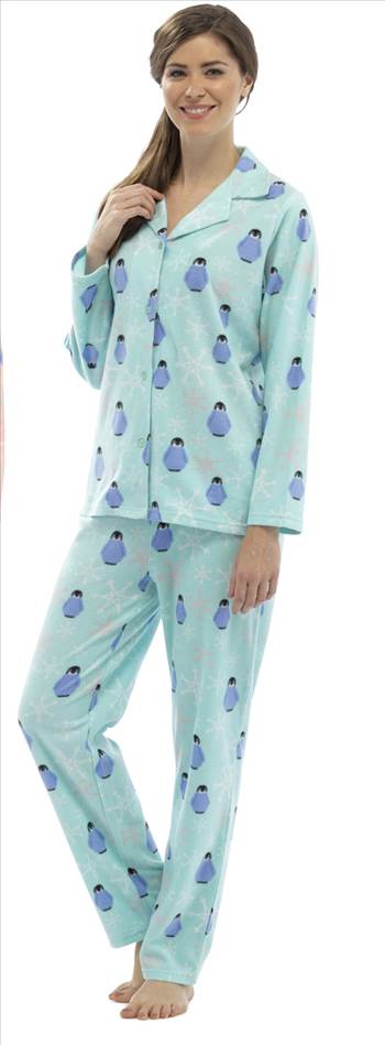 Ladies Fleece Pyjamas Set LN318 (2).jpg - 