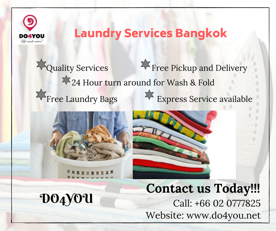 Professional Laundry Service Provider "DO4YOU" in Bangkok Getting more information about Laundry Services at https://www.do4you.net/services/laundry-service.
 by DO4YOU